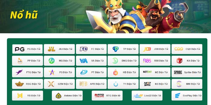 CWIN Slot game đa dạng nhà cung cấp trò chơi