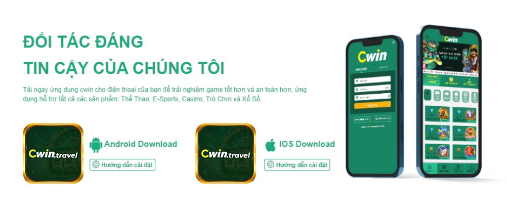 Tải CWIN cho Android vs IOS